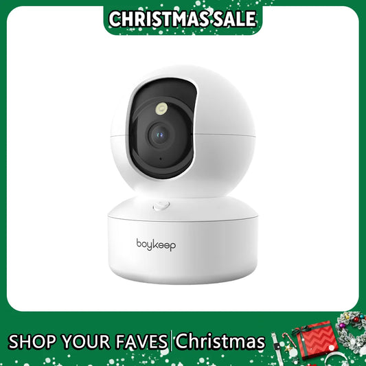 BoyKeep 3MP 5G/2.4GHz WiFi Indoor Home Security IP Smart Baby Monitor Camera Automatic Tracking 24/7 Video Surveillance Camera