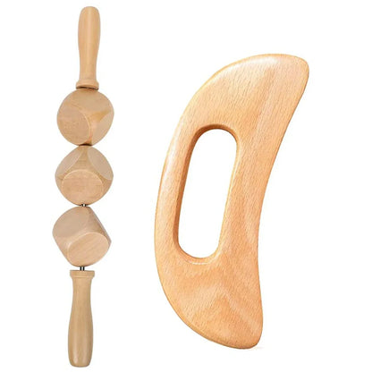 Jecaliz Wooden Therapy Massager for Lymphatic Drainage Anti Cellulite Maderoterapia Body Sculpturing Massage Roller Guasha Sets