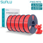 SUNLU PETG 3D Printer Filament 5KG Neatly Wound Good Toughness 1.75mm 3D Filament with Reusable Spool for Most FDM Printer