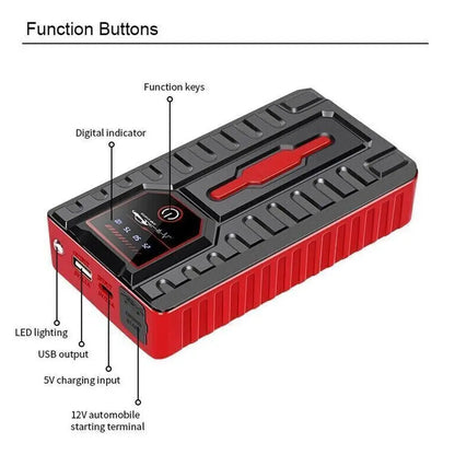 49800Mah Car Jump Starter Pack Booster Battery Charger Emergency Power Bank 12V