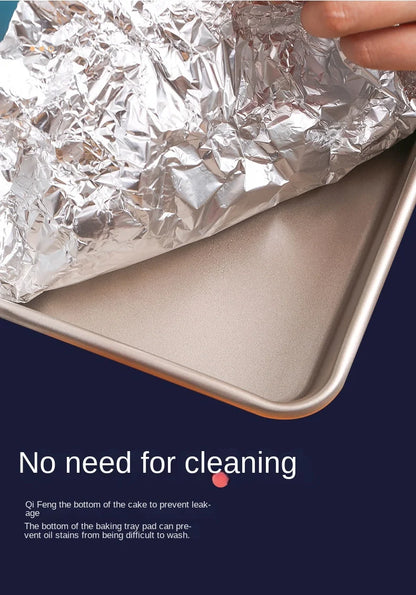 Zackoo 10/20/40M Aluminium Foil for Baking Wrap Disposable Airfryer Oven BBQ Tin Foil Food Grade Oil Paper Kitchen Catering Tin