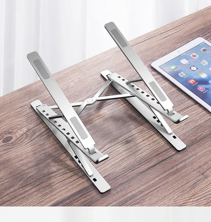For Macbook Laptop Stand Folding Adjustable Aluminum Computer Pc Tablet Stand Notebook Tablelaptop Holder Heat Dissipation