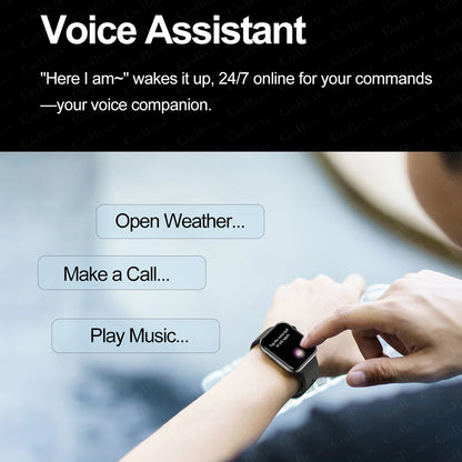 2025 New Smart Watch Full Touch Screen Bluetooth Call AI Voice Heart Rate Waterproof Watches Sports Bracelet Smartwatch Women