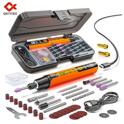 JCD Electric Mini Grinder Engraving Pen 4.2V 10000-16000r Wireless Grinder Cordless Micro Rotary Tools Drill for Jewelry Metal