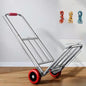 Foldable Stainl Steel Hand-Pulled op Cart for Lage Transport Double Trailer Small Goods Trolley Pu Cart Water