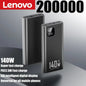 Lenovo 140W PowerBank 500000mAh High Capacity Super Fast Charging Portable Battery CCC Charger for iPhone Samsung Huawei 2026