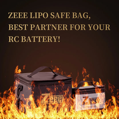 2 Size Zeee Lipo Bag Fireproof Explosionproof Portable RC Car Lipo Battery Storage Safety Bag Specialized Fire Guard Accessories