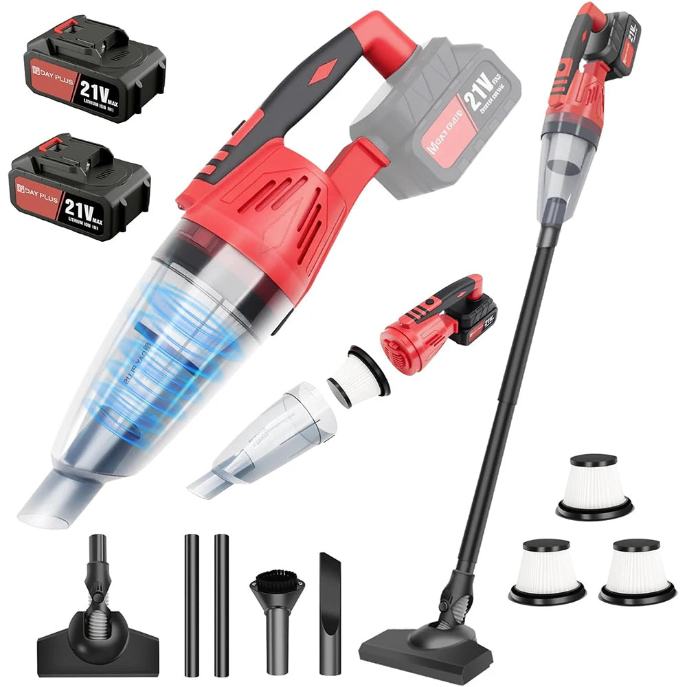 Cordless Vacuum Cleaner, 7000Pa 2-in-1 Upright & Handheld Stick Vacuum, for Hardwood Floors, Carpets, Cars and Pet Hair