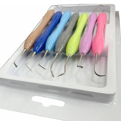 Dental Composite Resin Filling Filler Spatulas Autoclavable Autoclavable Disinfection Box Dentistry Restoration Instrument Tools