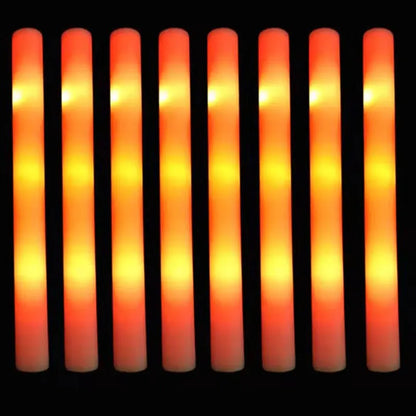 30Pcs Foam Glow Sticks with 3 Modes Colorful Led Flashing Glow Stick Glow in The Dark Party Supplies for Wedding Raves Concert