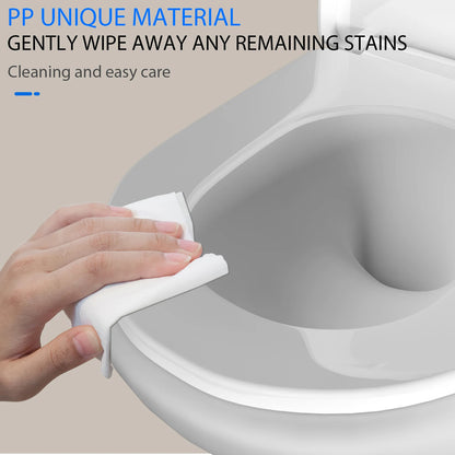 D-Type Toilet Seat Soft Closing Anti-Bacterial Hygienic - Removable Toilet Lid with 360° Rotation Hinge, Easy Install & Cleaning