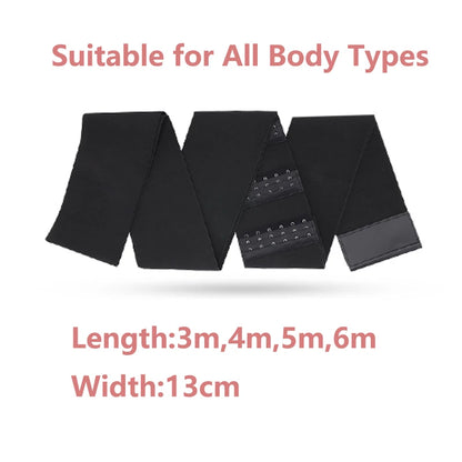 Buckle Bandage Wrap Adjustable Waist Trainer Tummy Slimming Belt Lumbar Support Corset Workout Belly Trimmer Sheath Shapewear