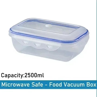 Vacuum Food Storage Box Transparent Storage Container Fridge Organizer Microwave Safe Fresh-Keeping Sealing Box Food Dispenser
