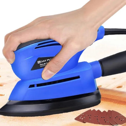 130W  Detail Sander Handheld Electric Sander Palm Sander Mouse Sander Small Sanding Machine for Wood Wall Sanding Polishing