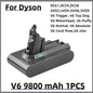 Vacuum Cleaner rechargeable Battery for Dyson V6 V7 V8 V10 V11 V15 Series SV07 DC62 DC58 DC31 Absolute Fluffy