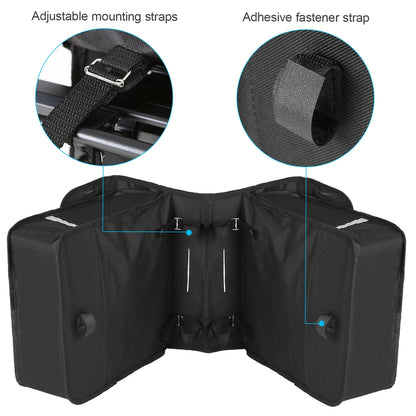 New 28L Bike Trunk Bag Water Resistant Bicycle Rear Seat Carrier Bag Rack Trunk Bags Bike Pannier Bicycle Traveling Bag