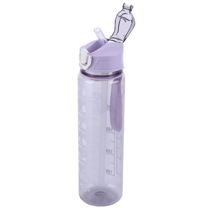 900ml Portable Drinking Cup with Straw & Handle Outdoor Travel Bottle Large Capacity Motivational Drinking Bottle for Boys Girls