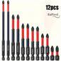 Magnetic Non-Slip Drill Bit Set 3/6/12 Pieces, S2 Steel, Crosshead and Impact Drill Bits, Suitable for Electric and Hand Drivers