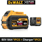 DeWALT 100% Original Battery 20V/60V 6Ah 9Ah MAX FlexVolt for DCB606 DCB205 DCB206 DCB209 DCB182 Power Tool with Charger
