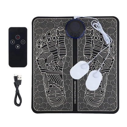 Rechargeable Electric Foot Massager Pad Electrostimulator Massage Mat EMS Muscle Massager Relax Feet Massage Fitness Masajeador