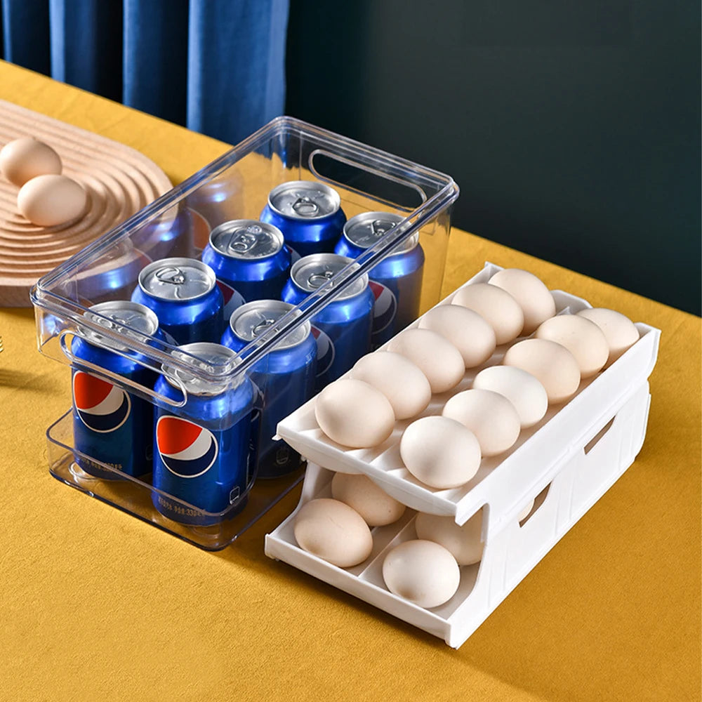 【Lifeideas】2-Layer Scrolling Egg Holder Storage Rack