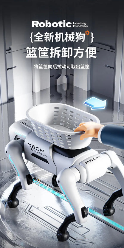 2026 New Ai Intelligent Smart Robot Dog Remote Control Toy Programmable With Loading Basket For Boys Birthday Festival Gift