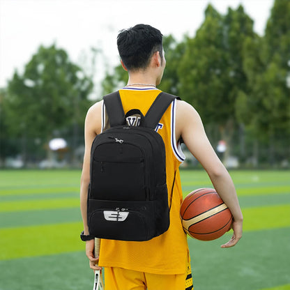 Basketball Backpack Large Sports Bag with Shoe Compartment Gym Bag Multi-pockets Laptop Backpack for Soccer Volleyball