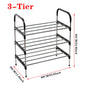 【Lifeideas】3/4/5 Tiers Shoe Rack Organizer Stackable Space Saving Shoe Shelf
