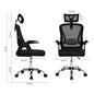 Voltsify Ergonomically designed Swivel Office Chair with Headrest-White/Black,59cm W x 60cm D x 95cm H