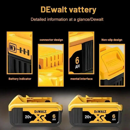 100% Original DeWalt 20V/60V 2.0Ah-9.0Ah MAX Battery Power Tool Replacement For DCB184 DCB181 DCB182 DCB200 Battery.