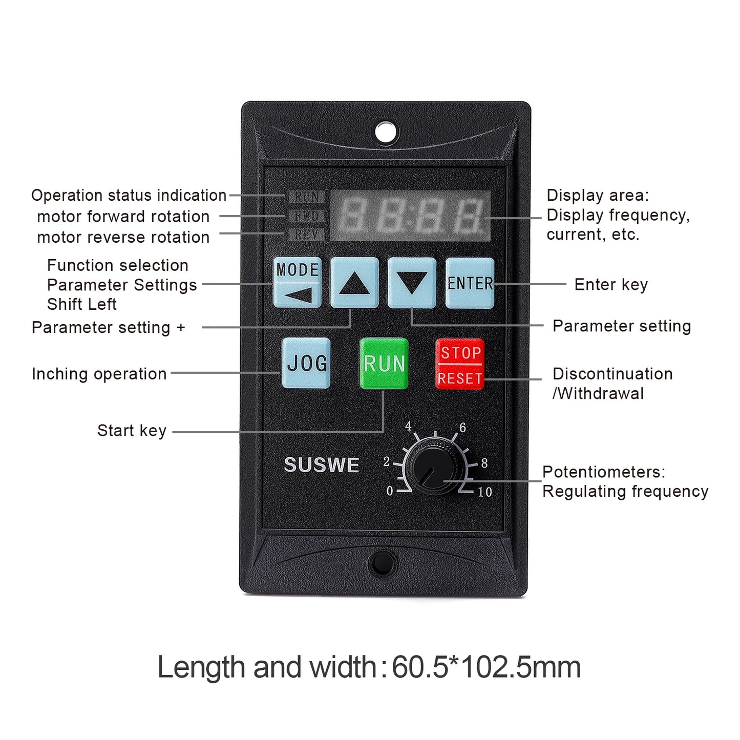 Mico Frequency Converter 750W VFD Single Phase 220V Input 3 Phase 220V Output RS485 Inverter for Ac 3 Phase Motor Drive