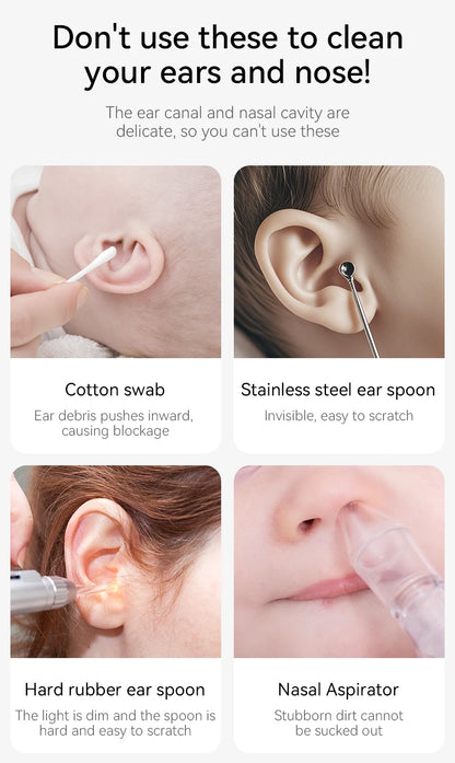 Upgraded Smart Visual Ear Wax Cleaner With Camera 800W HD Endoscope Multi-Functional Visual Ear Cleaning Tool Includes Storage