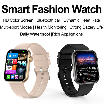 2025 New Smart Watch Full Touch Screen Bluetooth Call AI Voice Heart Rate Waterproof Watches Sports Bracelet Smartwatch Women