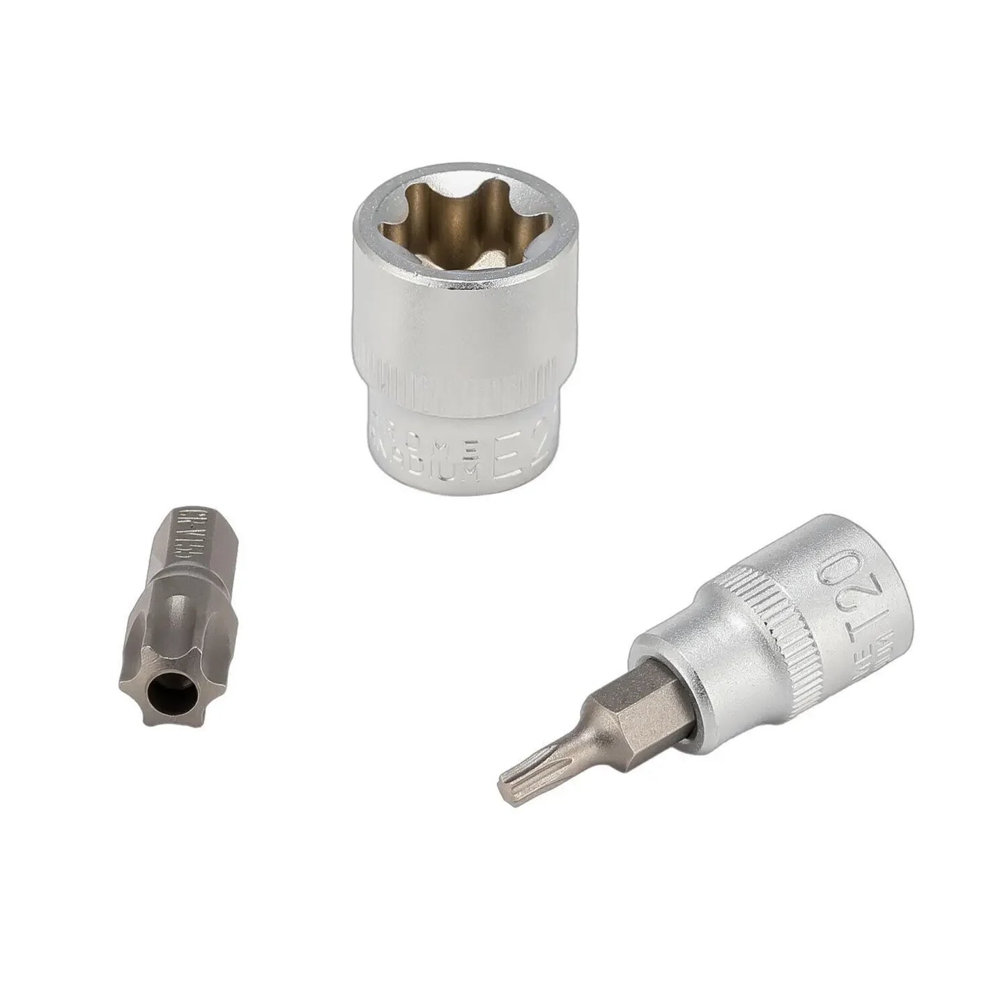 34pcs Torx Star Socket & Bit Set Male Female E & T Sockets with Torx Bits + Case