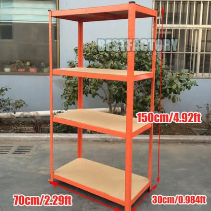 Shelving Unit for Garages & Sheds 150cm/180cm  Height Racking Storage Shelves Metal Shelving 5 Tier Boltless Garage Storage Unit