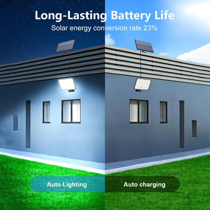 Solar Lights Outdoor 366/400/318 LED Motion Sensor Security Lights IP65 Waterproof Solar Powered Flood Lights for Garden Yard