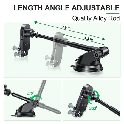 Eary for Z fold 7 6 5 Car Phone Holder Stand Mount Dashboard Suction Cup Bracket With 360°Rotate for Samsung S25 iPhone Xiaomi