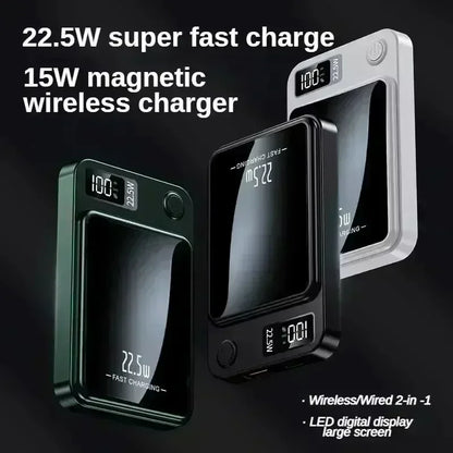 Lenovo Wireless Magnetic Power Bank 500000mAh 22.5w Super Fast Charging Portable External Battery Powerbank  For Iphone Samsung
