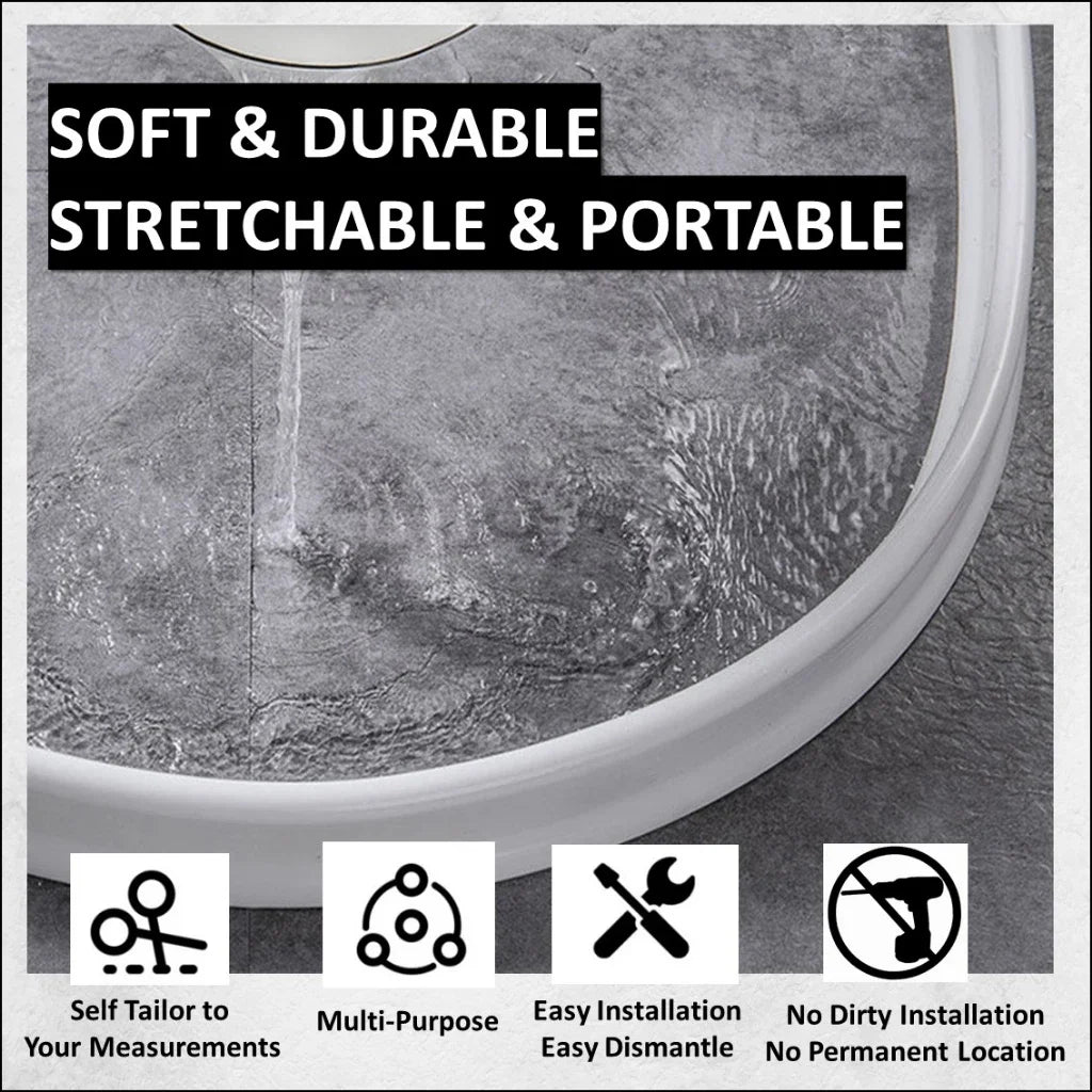 Bathroom Silicone Bendable Water Retaining Strip Shower Water Barrier Highl for Kitchen Separation Shower Accessories