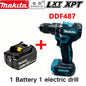 Original Makita Battery DDF487 Cordless Driver Drill Brushless Electric Impact Screwdriver Rechargeable  battery Power Tool