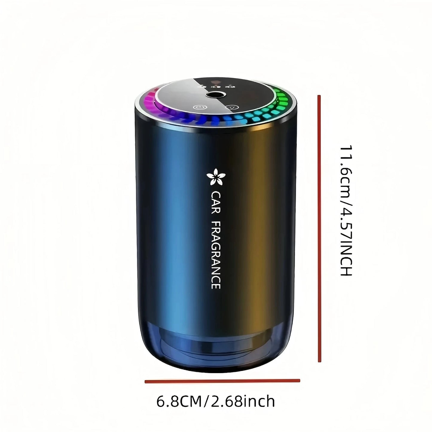 Smart Car Air Freshener with Projector Light - Car Star Top - USB Rechargeable Fragrance Diffuser - Adjustable Fragrance Intensi