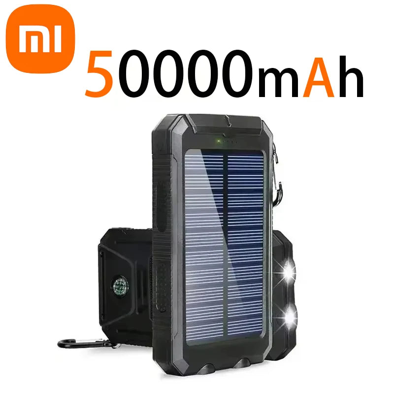 Xiaomi 200000mAh Power Bank Fast Charging Outdoor Large Capacity External Battery Solar PowerBank Flashlight For iPhone Samsung