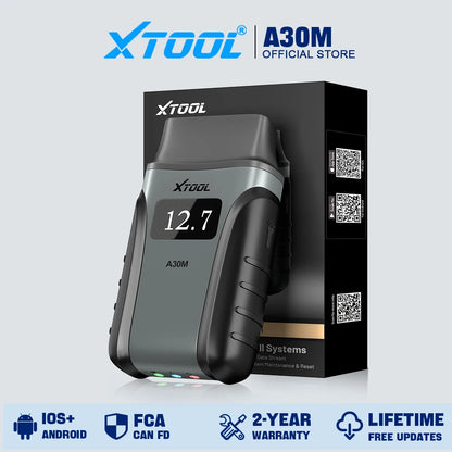 XTOOL Anyscan A30M Bluetooth OBD2 Scanner Car Diagnostic Tools 26+ Reset Service Code Reader CANFD Protocol Lifetime Free Update