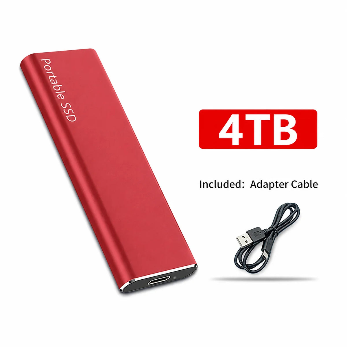 1TB Mini Reliable External SSD Hard Drive USB 3.1 Compact Storage for PC Laptop Mac Daily Portable Data Backup Use