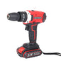 21V Cordless Hand Drill Combi Hammer Impact Drill Driver Electric Screwdriver 2 Battery Set