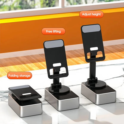 3 IN 1 Multifunction Mobile Phone Stands BT Speaker with Charging Function Foldable Rotation Audio Entertainment Desktop Stand