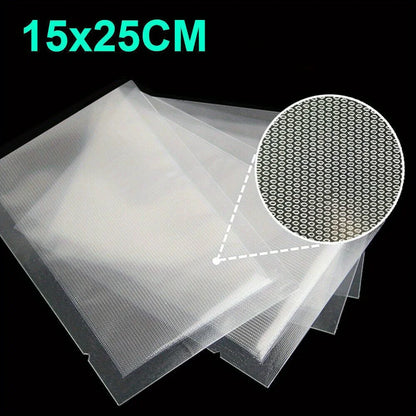 100PCS Textured Vacuum Sealing Pocket For Food Sealer, No Embossing Vacuum Food Sealing Pocket, 28*40cm/20*30cm/15*25cm