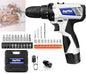 Electric Screwdriver & Drill 2-in-1, Brushless Motor & Li-Battery, Home/Industrial Tools, Fast Drilling & Screwing