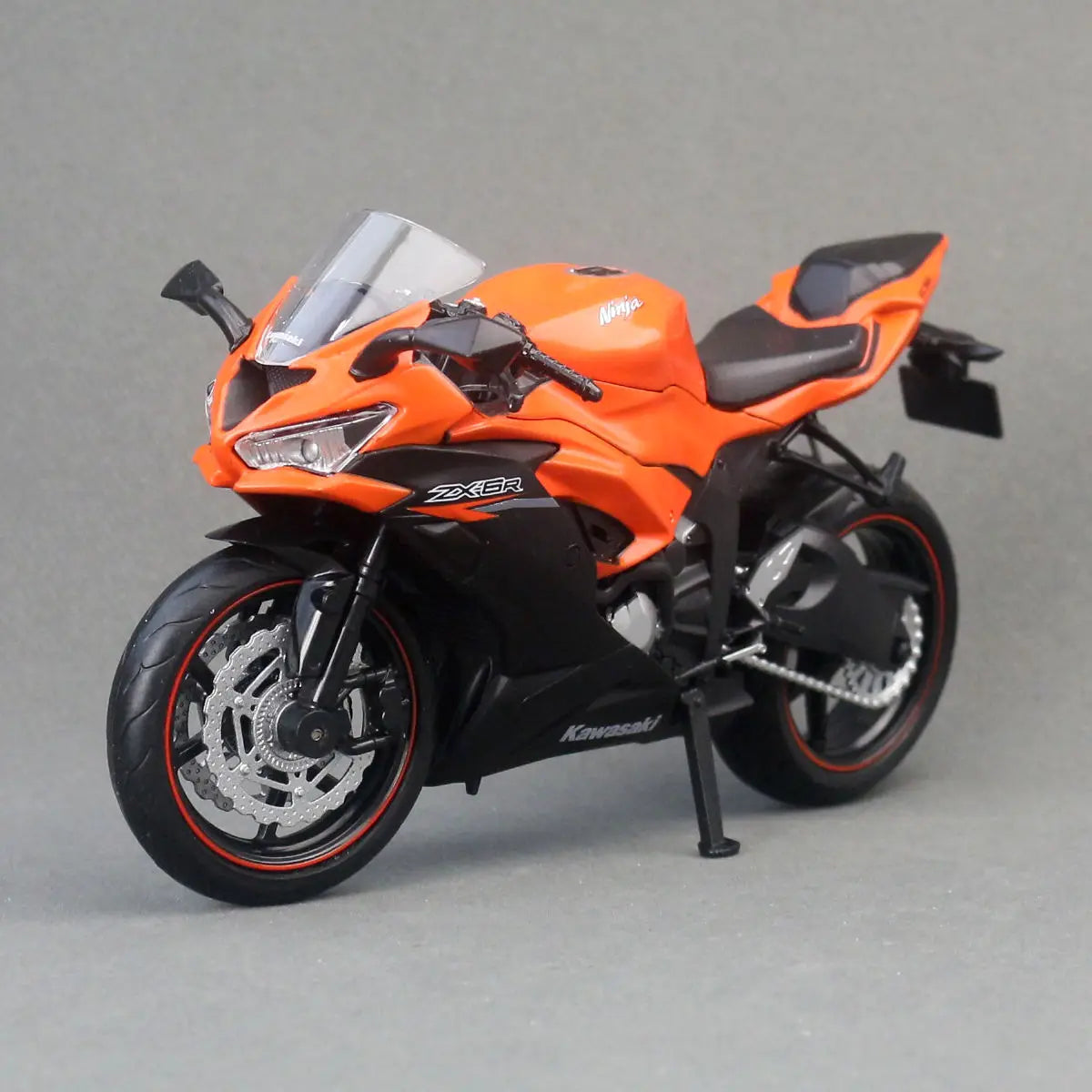 1/12 Kawasaki Ninja ZX-6R Motorcycle Toy 1:12 RMZ City Diecast Model Super Sport Miniature Collection Gift For Boy Children Kid