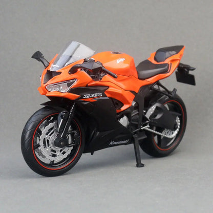 1/12 Kawasaki Ninja ZX-6R Motorcycle Toy 1:12 RMZ City Diecast Model Super Sport Miniature Collection Gift For Boy Children Kid